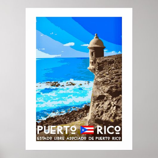 Affiche de l'île de Porto Rico (Devant)