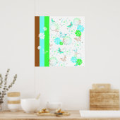 Affiche de l'Imaginaire de la Pop d'art papillon K (Cuisine)