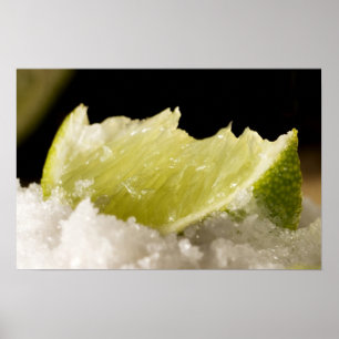 Affiche de l'impression de citron vert succulent