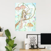 Affiche de l'impression de la fée de la fleur d'Op (Bureau à domicile)
