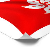 Affiche de l'impression du drapeau de Hong Kong (Coin)