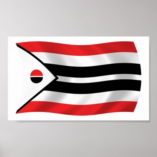 Affiche de l'impression du drapeau de la tribu Ara (Devant)