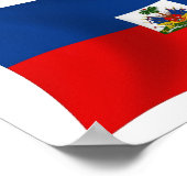 Affiche de l'impression du drapeau d'Haïti (Coin)