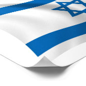 Affiche de l'impression du drapeau d'Israël (Coin)