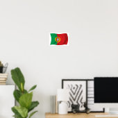 Affiche de l'impression du drapeau du Portugal (Bureau à domicile)