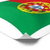 Affiche de l'impression du drapeau du Portugal (Coin)