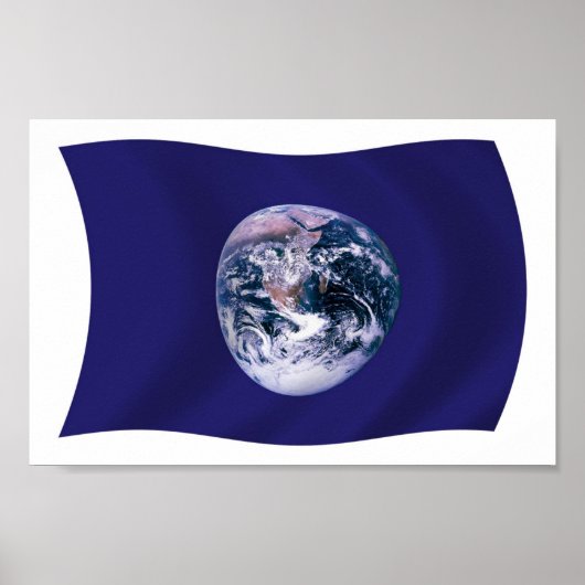 Affiche de l'Imprimé du Drapeau de la Terre (Devant)