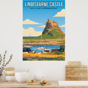 Affiche de Lindisfarne Holy Island Northumberland