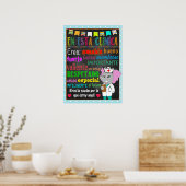 Affiche de l'infirmière de l'école espagnole (Cuisine)