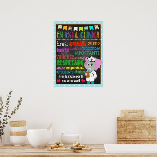 Affiche de l'infirmière de l'école espagnole (Cuisine)