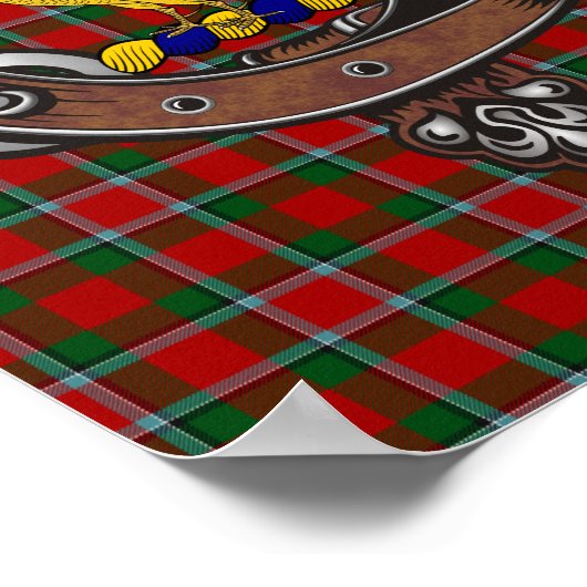 Affiche de l'insigne du clan Sinclair 8,5x11 (Coin)