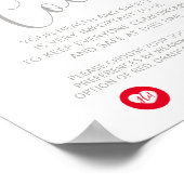 Affiche de l'instruction du mariage de distance so (Coin)