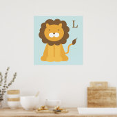 Affiche de lion de dessin animé pour enfants (Cuisine)