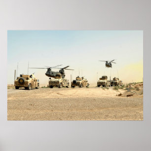 Affiche de l'Irak de fonctionnement au sol