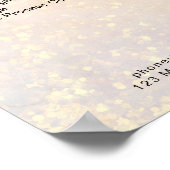 Affiche de liste de prix de salon de glitter de ma (Coin)