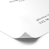 Affiche de liste de prix florale (Coin)