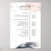 Affiche de liste de prix moderne (Devant)