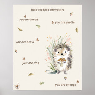 Affiche de Little Woodland Affirmations