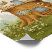 Affiche de livre d'histoires de cabane dans les ar (Coin)