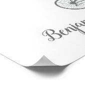 Affiche de livre d'or Bike & Balloons - 50 espaces (Coin)