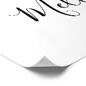 Affiche de livre d'or de mariage avec photo d'euca (Coin)