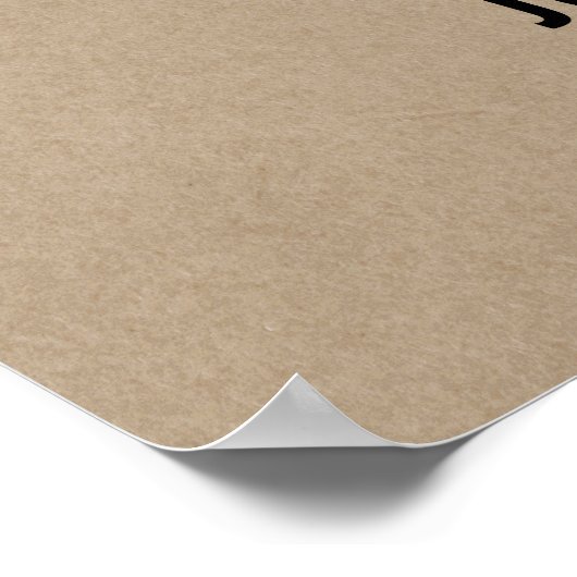 Affiche de livre d'or de mariage Rustique Moderne  (Coin)