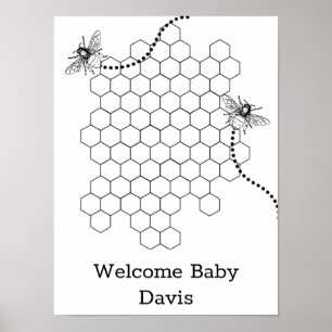Affiche de livre d'or pour Baby Shower