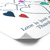 Affiche de livre d'or pour fête de fiançailles (Coin)