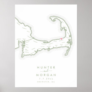 Affiche de livre d'or pour mariage au Ocean Edge R