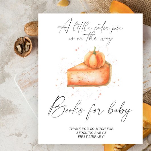 Affiche de livres d'automne pour bébé sur le thème