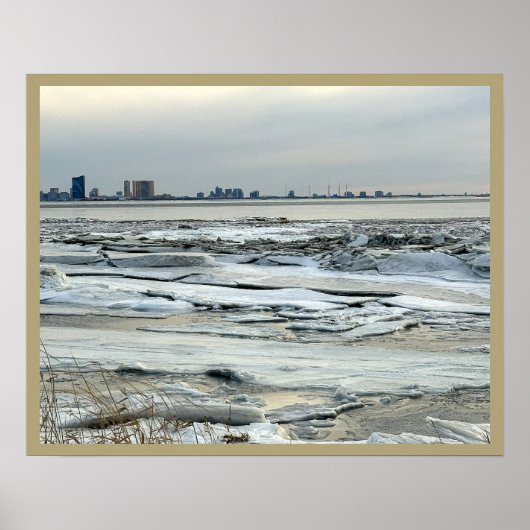 Affiche de l'océan Atlantique gelé (Devant)