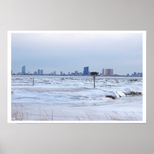 Affiche de l'océan Atlantique gelé