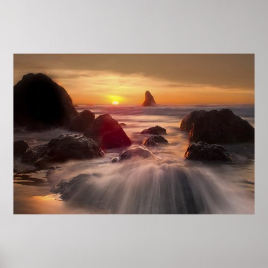 Affiche de l'océan orange (Devant)