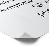 Affiche de logo d'entreprise de code QR profession (Coin)
