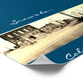 Affiche de l'Ohio du bar à neige Columbus (Coin)