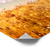 Affiche de l'Oklahoma avec champ de blé et ciel (Coin)