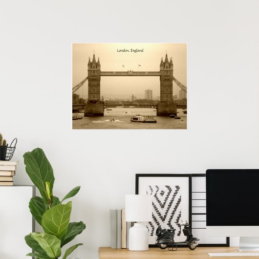 Affiche de Londres Angleterre (Bureau à domicile)