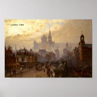 Affiche de Londres en 1884