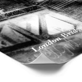 Affiche de Londres Pont Dark Remix (Coin)