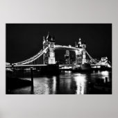 Affiche de Londres, Tower Bridge la nuit (Devant)