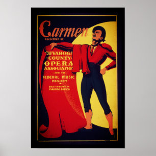 Affiche de l'opéra Carmen