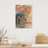 Affiche de l'opéra Falstaff (Paris première 1894) (Cuisine)
