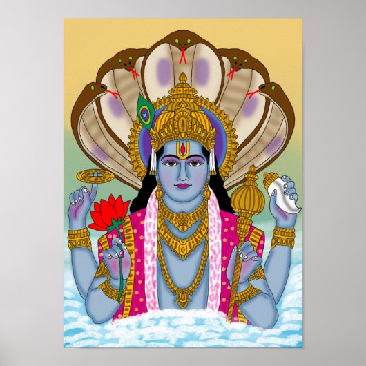 Affiche de Lord Vishnu (Devant)