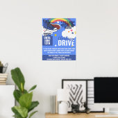 affiche de l'organisation caritative de la campagn (Bureau à domicile)