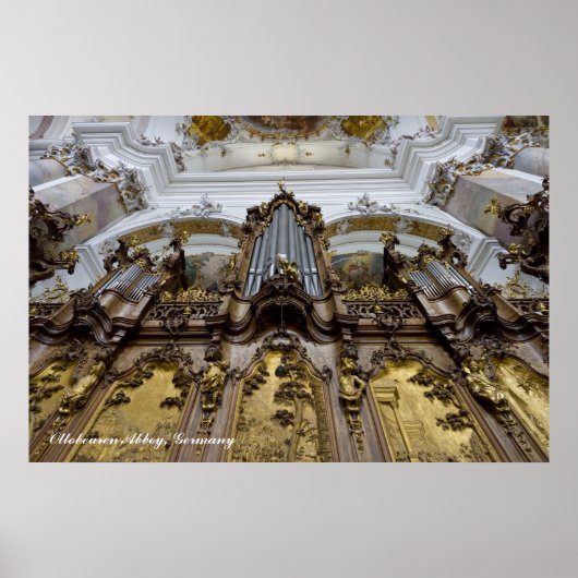 Affiche de l'orgue à tuyaux de l'abbaye d'Ottobeur (Devant)