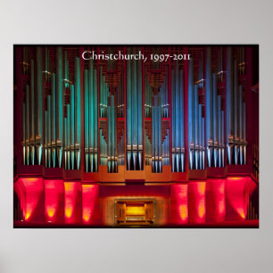 Affiche de l'orgue extra large de l'hôtel de ville