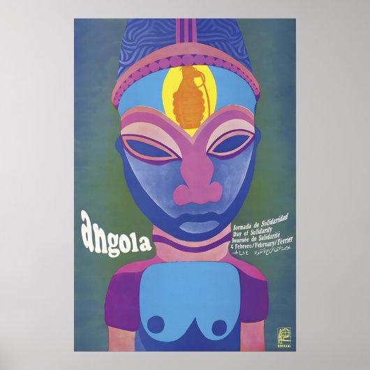 Affiche de l'OSPAAAL Jour de solidarité avec l'Ang (Devant)