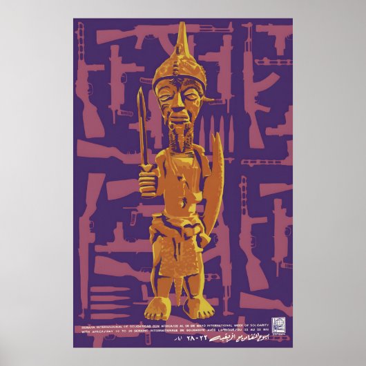 Affiche de l'OSPAAAL Semaine internationale de sol (Devant)