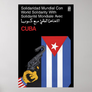 Affiche de l'OSPAAAL Solidarité mondiale avec Cuba