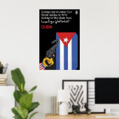 Affiche de l'OSPAAAL Solidarité mondiale avec Cuba (Bureau à domicile)